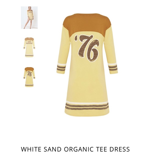 Spell white sand organic tee dress XXS NWT - Picture 4 of 8